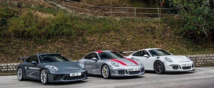 2018 Porsche 911 GT3 Meets 911 R and 911 GT3 RS PDK