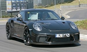 2018 Porsche 911 GT3 RS Spied, Has GT2 RS NACA Ducts Hood, Weissach Pack Rumored