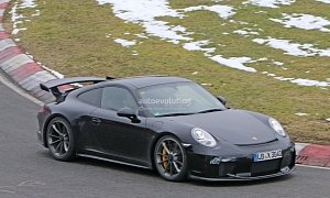 2018 Porsche 911 GT3 Spied Testing at the Nurburgring, Expect a Manual Gearbox