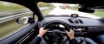 2018 Porsche Cayenne Turbo Passes Truck at 186 MPH/300 KPH in Autobahn Run