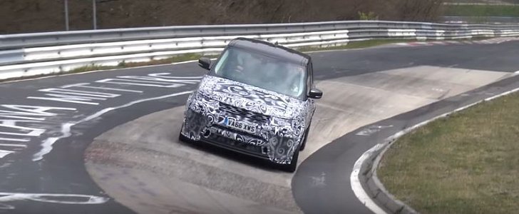 2018 Range Rover Sport SVR Facelift Laps Nurburgring