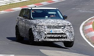 2018 Range Rover Sport SVR Shows Production Lights, Exhaust Tips on Nurburgring