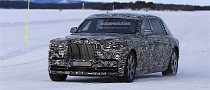 2018 Rolls-Royce Phantom Spied Testing With Less Camo, Reveals More Details