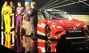 2018 Toyota Camry Design Partially Revealed by Next-Gen NASCAR Camry Racecar