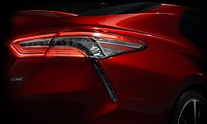 2018 Toyota Camry Teased Ahead of 2017 Detroit Auto Show Unveiling