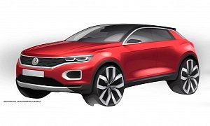 2018 Volkswagen T-Roc Funky SUV Teased By Official Sketches, Debuts On August 23
