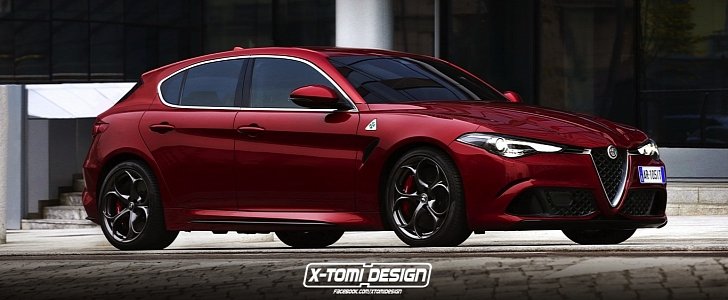 2019 Alfa Romeo Giulietta successor rendering by X-Tomi Design