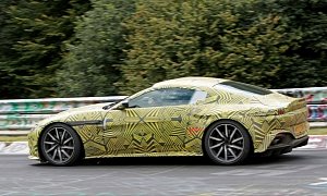 2019 Aston Martin V8 Vantage Driven Hard On The Nurburgring In Newest Spy Photos