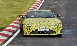 2019 Aston Martin V8 Vantage Spied on Nurburgring, Looks Gorgeous Even with Camo