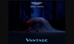 2019 Aston Martin V8 Vantage Teaser Reveals Full-Width Rear Taillight Bar