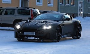 Spyshots: 2019 Aston Martin Vanquish Testing In the Snow Looks Gorgeous