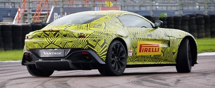 2019 Aston Martin V8 Vantage Drifting Teaser