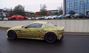 2019 Aston Martin Vantage Spied With ZF 8-Speed Automatic Transmission