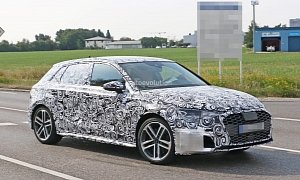 2019 Audi A3 Spied For The First Time, Quad-Exhaust System Looks Intriguing