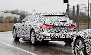 2019 Audi A6 Avant Spied in Detail: Fake Exhaust and Awesome Taillights