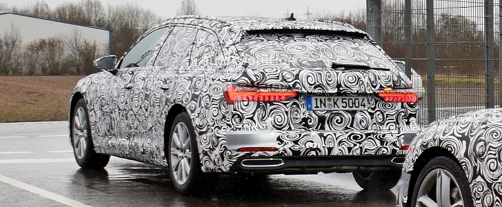 2019 Audi A6 Avant Spied in Detail: Fake Exhaust and Awesome Taillights
