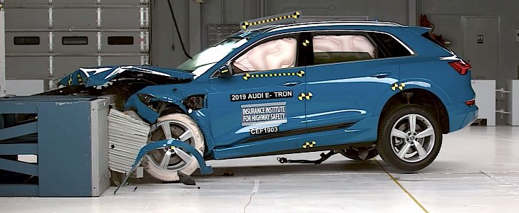 2019 Audi e-tron IIHS crash test