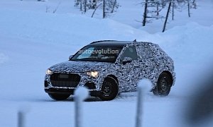 Spyshots: Snowy 2019 Audi Q3 Sucking Cold Air Through That Massive Grille