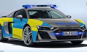2019 Audi R8 Police Car Rendering Looks Legit