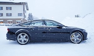 Spyshots: 2019 Audi RS7 Mule Makes Snowy Return With The Same Deceiving Body