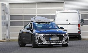 2019 Audi RS7 Sportback Spied With Production Front Bumper