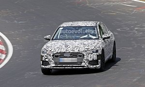 2019 Audi S6 Shows Its Quad Exhaust and Large Wheels on the 'Ring