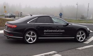 2019 Audi S8 Spied Showing Quad Exhaust System
