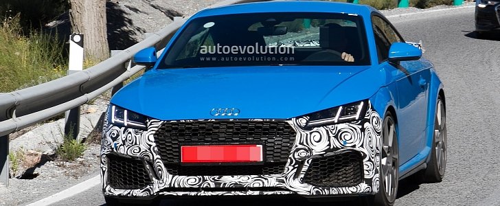2019 Audi TT RS Spied With New RS Look, Fresh Blue Paint