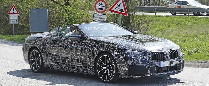 2019 BMW 8 Series Convertible Drops Top, Shows Interior in Latest Spyshots