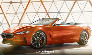 2019 BMW 8 Series Convertible (G14) Rendered, Looks Amazing Painted In Orange