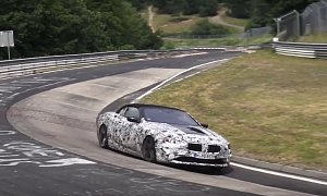 2019 BMW 8 Series Convertible Spied Lapping Damp Nurburgring