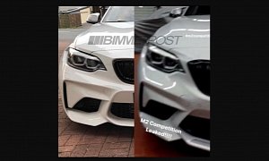 2019 BMW M2 Competition Shows Part Of Its Face In Leaked Photo