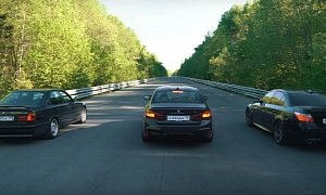 2019 BMW M5 Drag Races E34 M5, The Fight Is Brutal