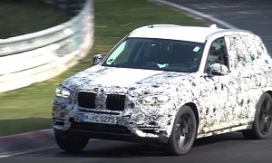 2019 BMW X3 M Filmed Testing on the Nurburgring