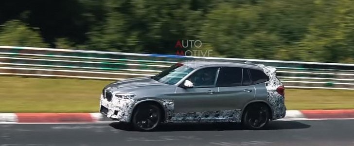 2019 BMW X3 M Nurburgring testing