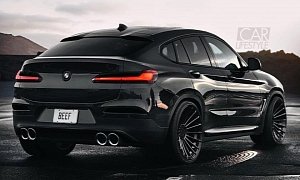 2019 BMW X4 M Rendered in Black, Debut Imminent