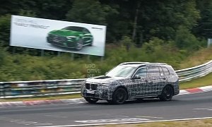 2019 BMW X7 Pushing V8 Engine on the Nurburgring
