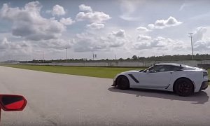 2019 Chevrolet Corvette ZR1 Drag Races Lamborghini Huracan, Knockout Delivered