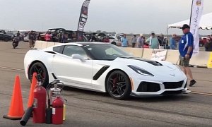 2019 Chevrolet Corvette ZR1 Hits 190 MPH at Texas Mile after Losing Rear Wing