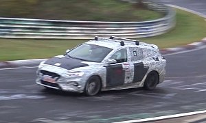 2019 Ford Focus ST Wagon Filmed Testing at the Nurburgring