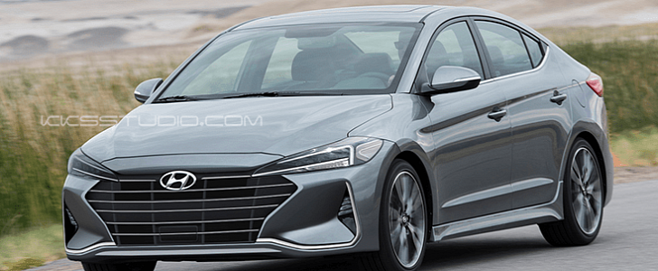 2019 Hyundai Elantra Facelift Rendered