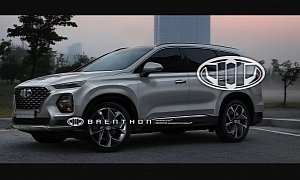 2019 Hyundai Santa Fe Masterfully Rendered By Brenthon Design