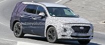 2019 Hyundai Santa Fe Sheds Camo to Reveal Front Grille and More Details