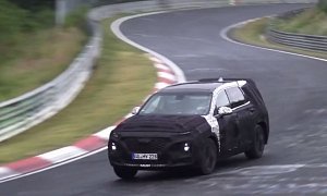 2019 Hyundai Santa Fe Spied on Nurburgring, Soccer Moms and Dads Will Love it
