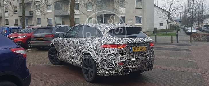 2019 Jaguar F-Pace SVR Spied in Dutch Traffic