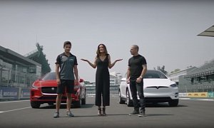 2019 Jaguar I-PACE Jumps Straight in, Drag Races Two Tesla Model X