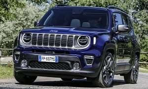 2019 Jeep Renegade Shows Facelifted Face in Turin
