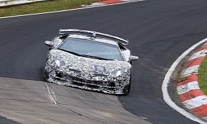 Spyshots: 2019 Lamborghini Aventador SVJ Hits The Nurburgring, Has Nostrils
