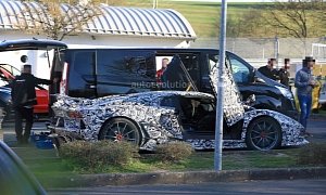 2019 Lamborghini Aventador SVJ Nurburgring Prototype Spied With Roll Cage