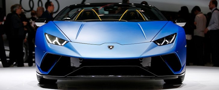 2019 Lamborghini Huracan Performante Spyder live at the 2018 Geneva Motor Show